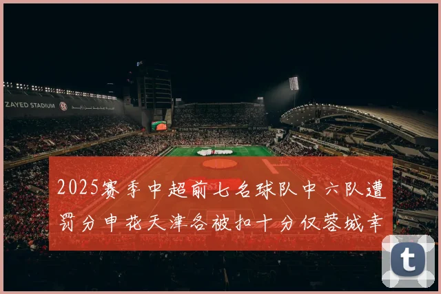 2025赛季中超前七名球队中六队遭罚分申花天津各被扣十分仅蓉城幸免