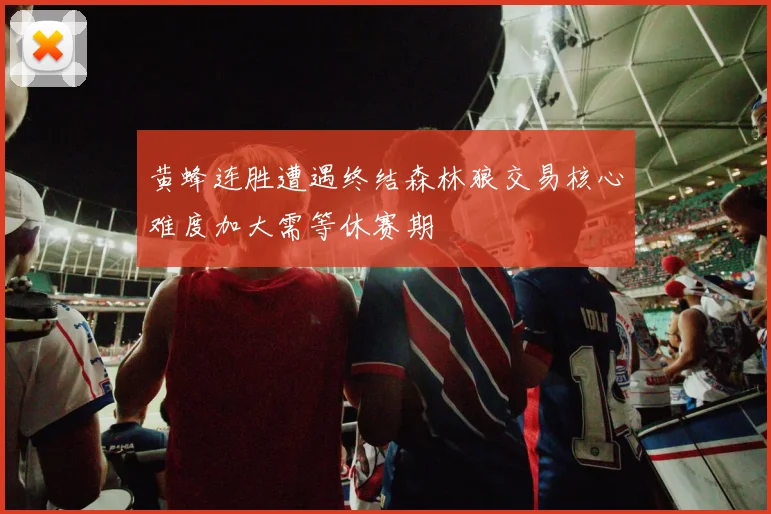黄蜂连胜遭遇终结森林狼交易核心难度加大需等休赛期